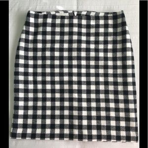 Talbots wool blend buffalo plaid skirt